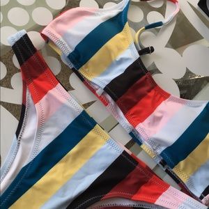 adorable & trendy striped bikini